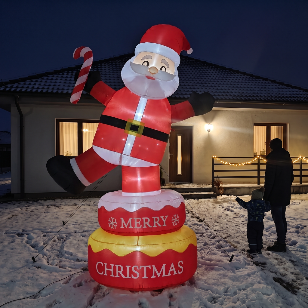 6 ft Rotating Santa