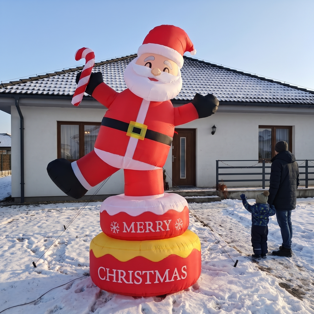 6 ft Rotating Santa