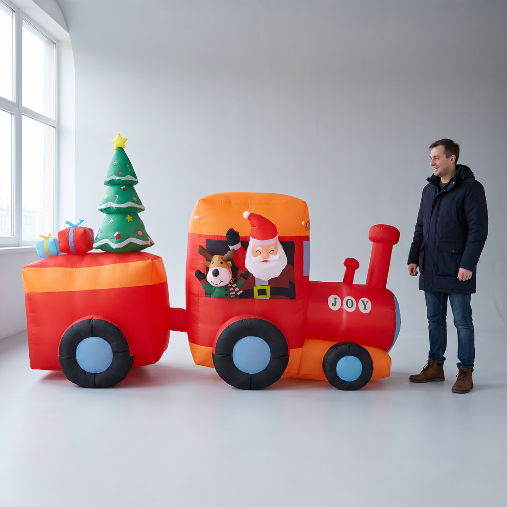 8.6 ft Christmas Character Train