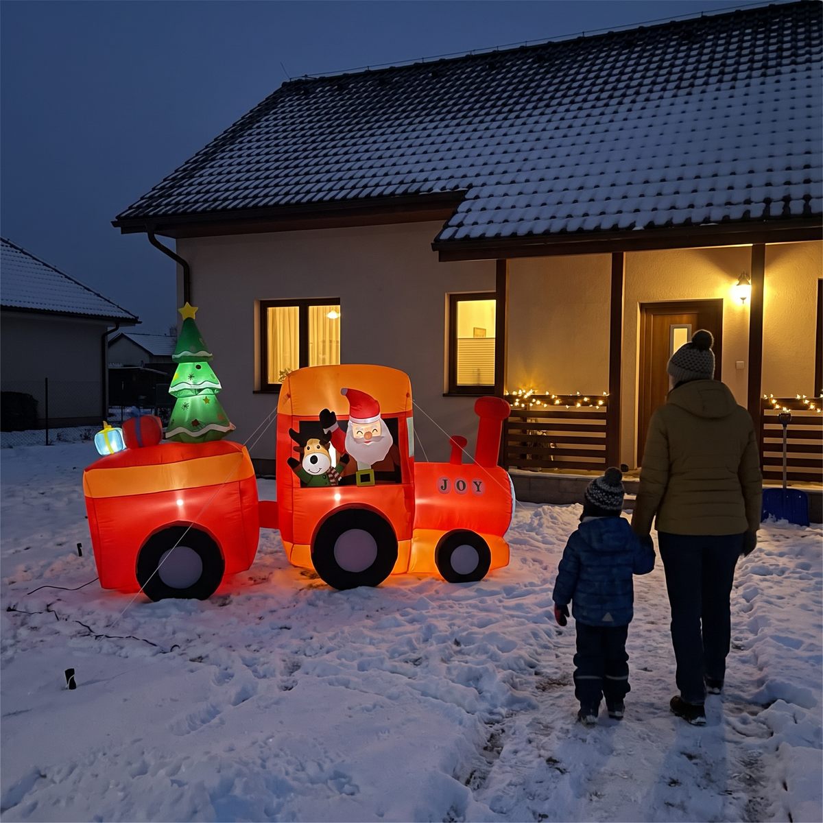 8.6 ft Christmas Character Train