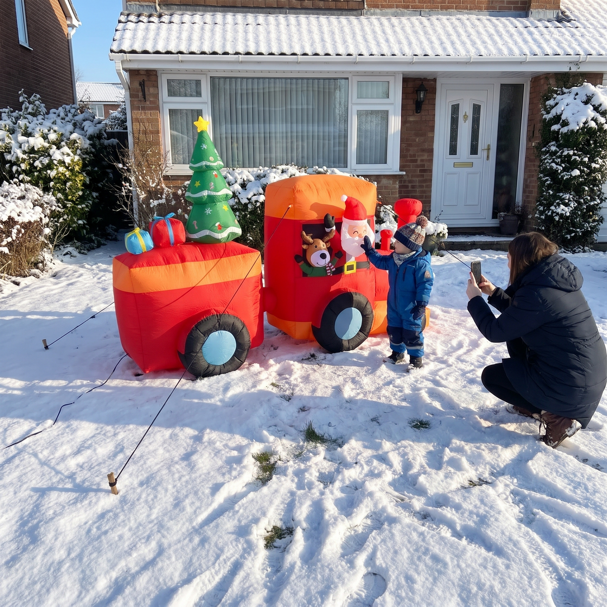 8.6 ft Christmas Character Train